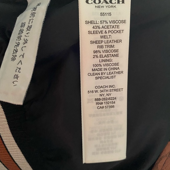 🌸😘Coach 55175 soft lather jacket 🧥😘🌸Size 6 - Picture 8 of 10